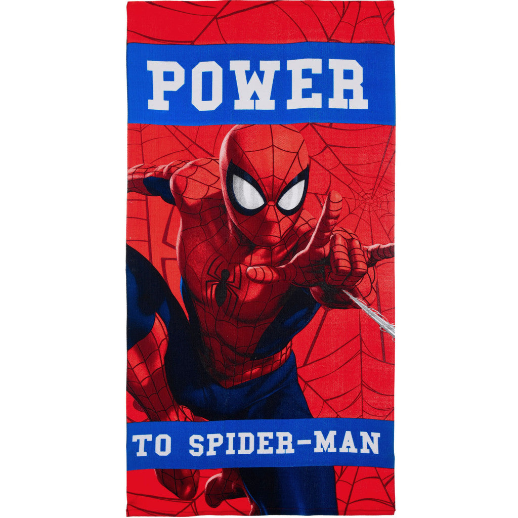 Pókember Power fürdőlepedő, strand törölköző 70x140cm (Fast Dry)