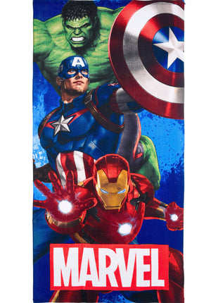 Bosszúállók Shield & Strength fürdőlepedő, strand törölköző 70x140cm (Fast Dry)