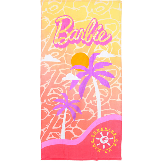 Barbie Palm fürdőlepedő, strand törölköző 70x140cm