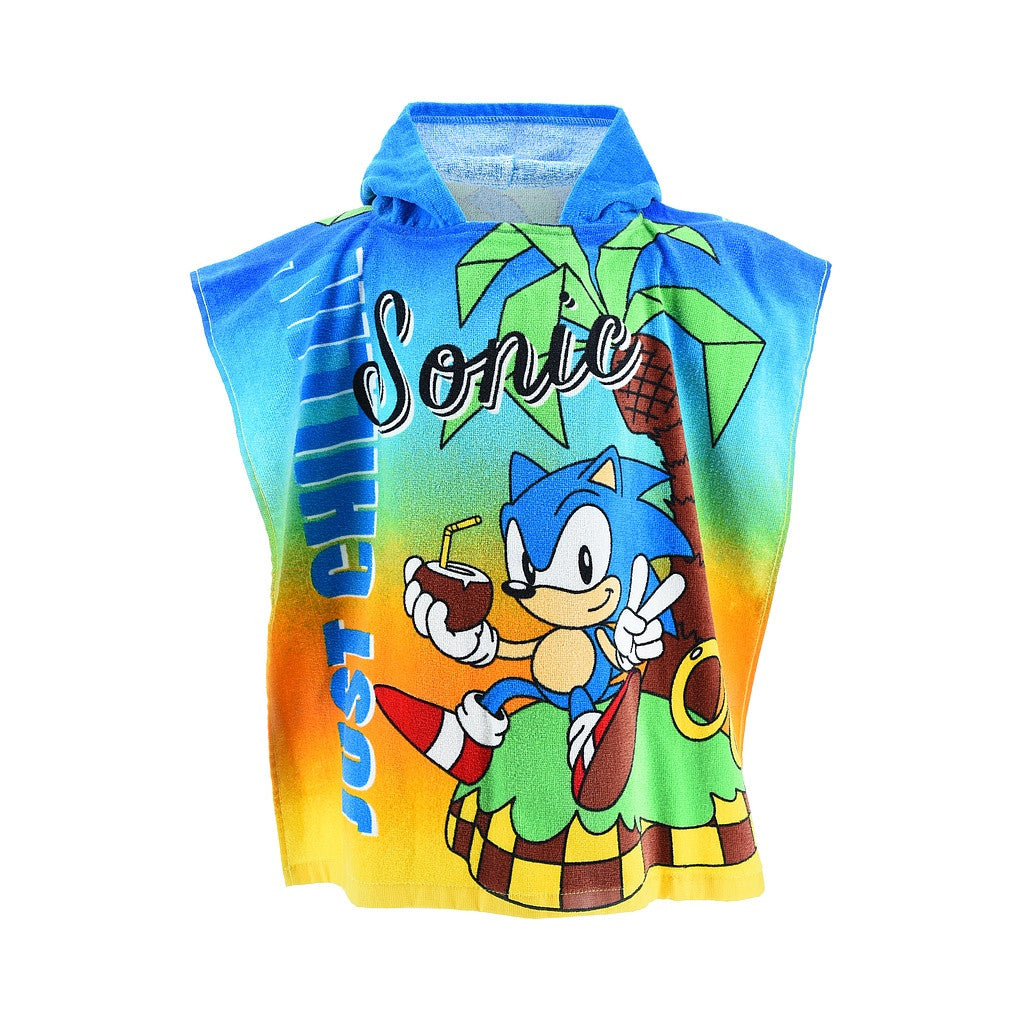 Sonic a sündisznó Chillin' strand törölköző poncsó 55x110 cm