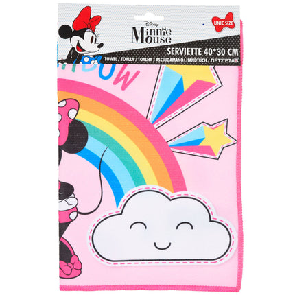Disney Minnie Rainbow kéztörlő, arctörlő, törölköző 40x30 cm