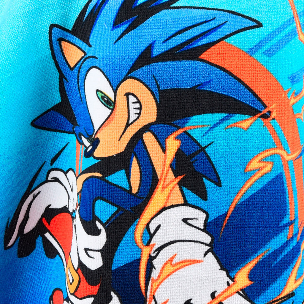 Sonic a sündisznó Speed strand törölköző poncsó 55x110 cm (Fast Dry)