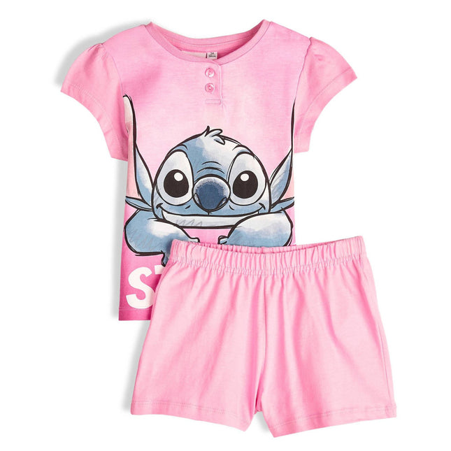 Disney Lilo és Stitch, A csillagkutya Surprised gyerek rövid pizsama 3 - 8 év / 98 - 128 cm