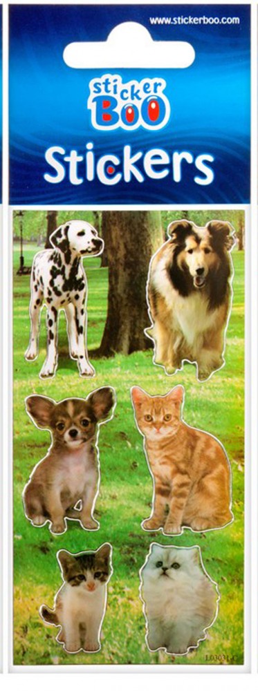 Állatos Pet matrica ezüst díszítéssel