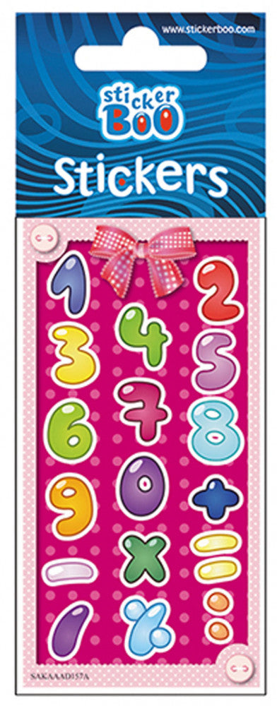 Számos Pink matrica ezüst díszítéssel