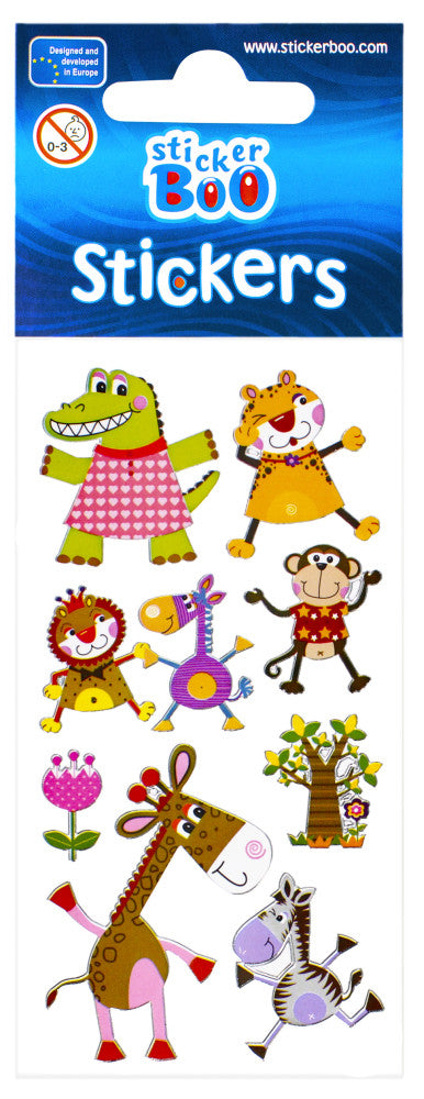 Állatos Crocodile matrica ezüst díszítéssel