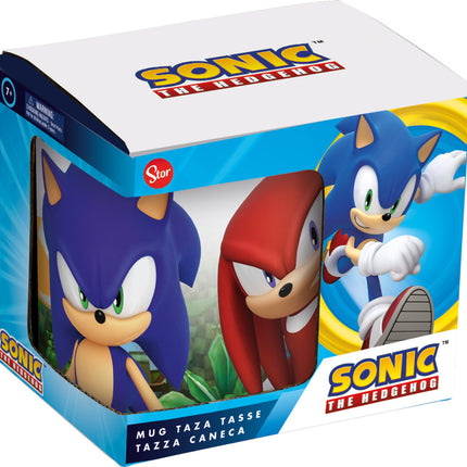 Sonic a sündisznó Power Trio porcelán bögre 325 ml (11 oz) Díszdobozban