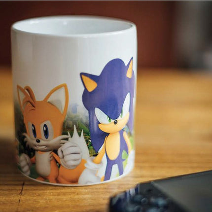 Sonic a sündisznó Power Trio porcelán bögre 325 ml (11 oz) Díszdobozban