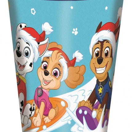 Mancs Őrjárat Holiday Karácsonyi műanyag pohár 260 ml