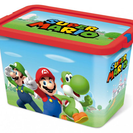 Super Mario Mushroom Kingdom műanyag tároló doboz 7 L