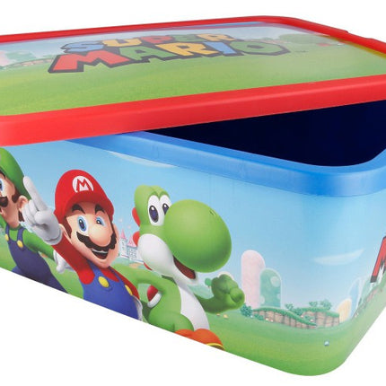 Super Mario Mushroom Kingdom műanyag tároló doboz 13 L