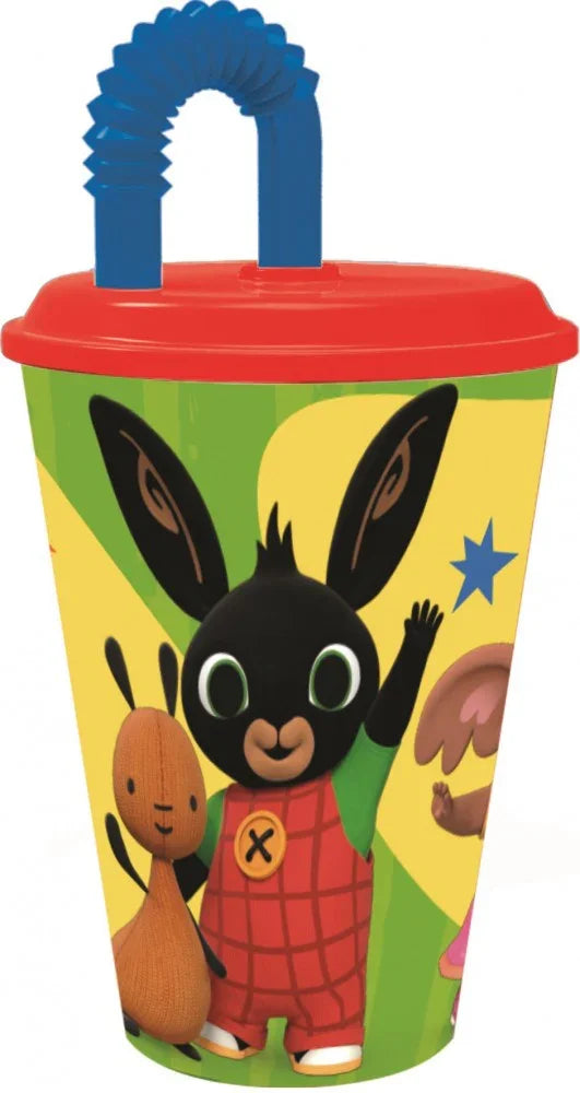 Bing Waving szívószálas pohár, műanyag 430 ml