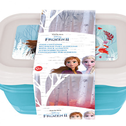 Disney Jégvarázs Blue Forest műanyag ételhordó doboz 3 db-os