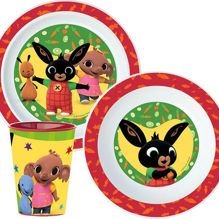 Bing Waving étkészlet, micro műanyag szett, pohárral 260 ml