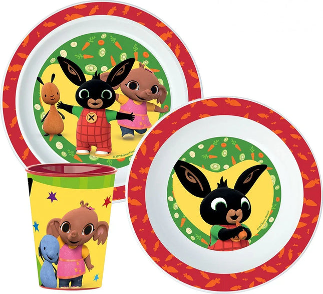 Bing Waving étkészlet, micro műanyag szett, pohárral 260 ml