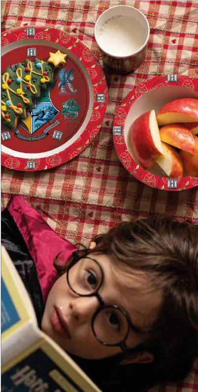 Harry Potter School Shields étkészlet, micro műanyag szett, pohárral 260 ml