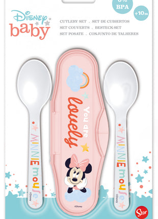 Disney Minnie baba utazó evőeszköz készlet