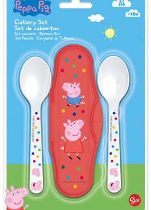 Peppa malac Kindness baba utazó evőeszköz készlet