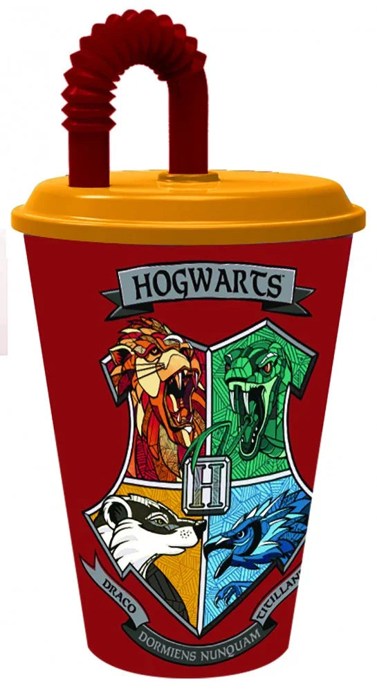 Harry Potter School Shields szívószálas pohár, műanyag 430 ml