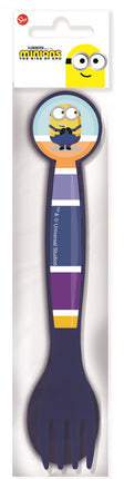 Minyonok Striped műanyag evőeszköz készlet - 2 darabos