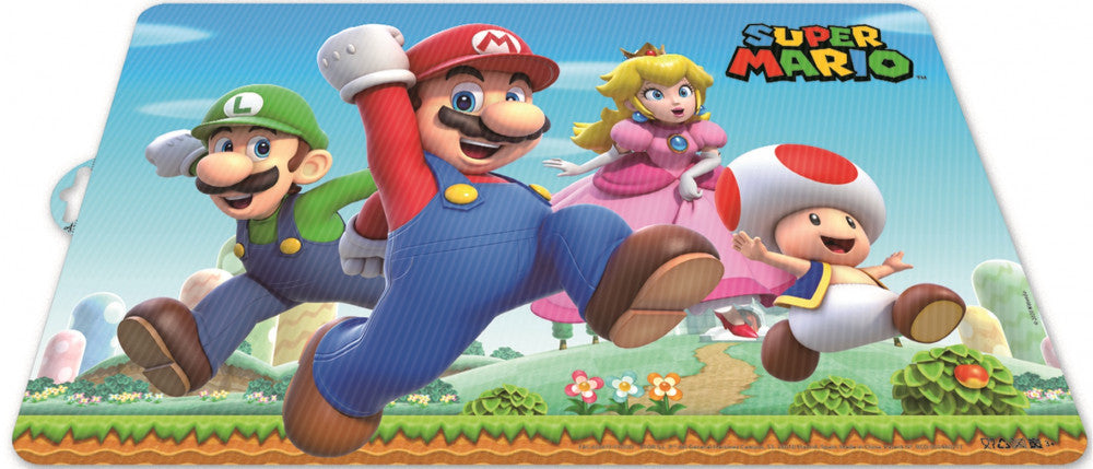 Super Mario Mushroom Kingdom tányéralátét 41x29 cm