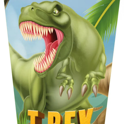 Dinoszaurusz T-Rex műanyag pohár 260 ml