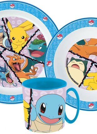 Pokémon étkészlet, micro műanyag szett bögrével 265 ml