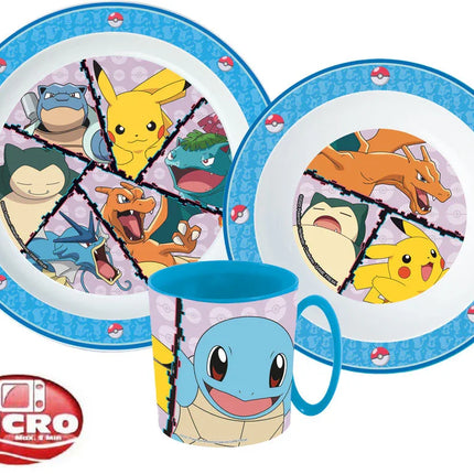 Pokémon étkészlet, micro műanyag szett bögrével 265 ml