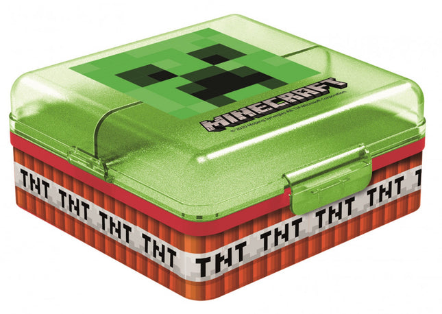 Minecraft Creeper több rekeszes uzsonnás doboz, szendvicsdoboz