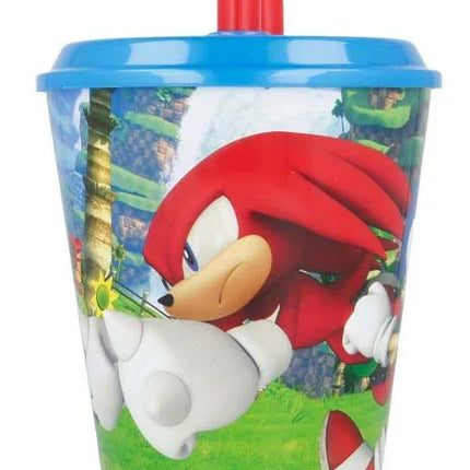 Sonic a sündisznó Speedy szívószálas pohár, műanyag 430 ml