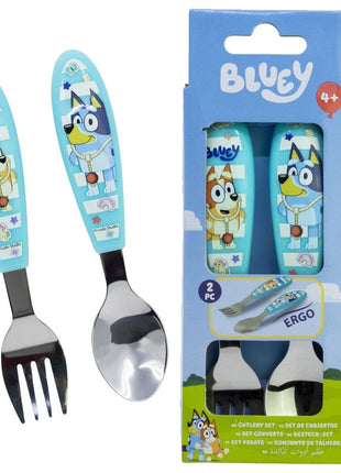 Bluey Yummy fém ergo evőeszköz készlet - 2 darabos