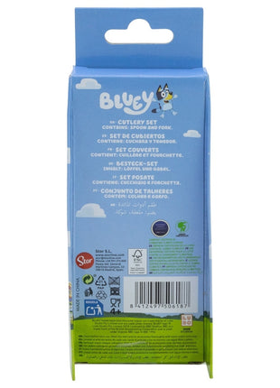 Bluey Yummy fém ergo evőeszköz készlet - 2 darabos