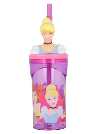 Disney Hercegnők Bright 3D Figurine szívószálas pohár 360 ml