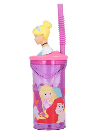Disney Hercegnők Bright 3D Figurine szívószálas pohár 360 ml
