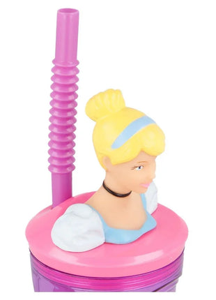 Disney Hercegnők Bright 3D Figurine szívószálas pohár 360 ml