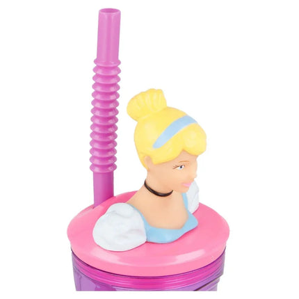 Disney Hercegnők Bright 3D Figurine szívószálas pohár 360 ml