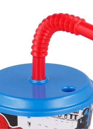 Pókember Streets szívószálas pohár, műanyag 430 ml