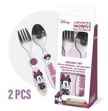 Disney Minnie Stay Cool fém evőeszköz készlet - 2 darabos