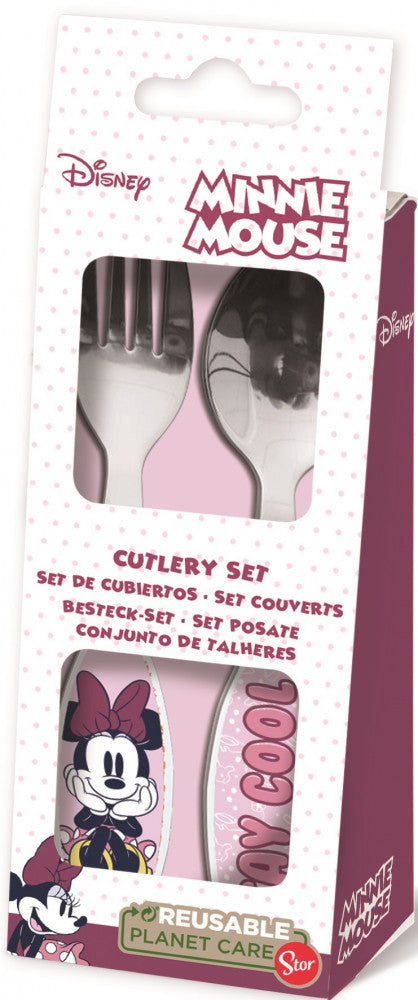 Disney Minnie Stay Cool fém evőeszköz készlet - 2 darabos