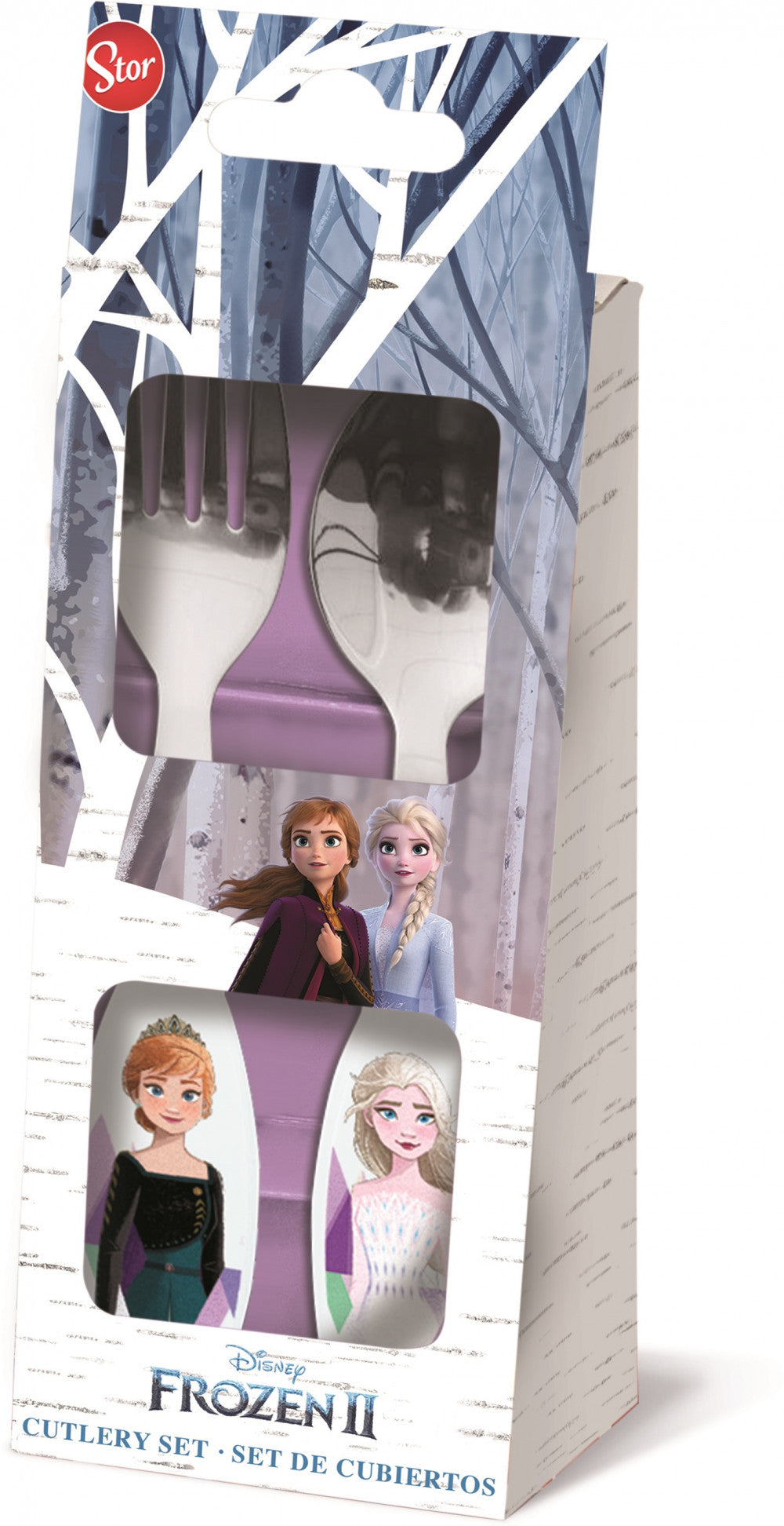 Disney Jégvarázs Ice Magic fém evőeszköz készlet - 2 darabos