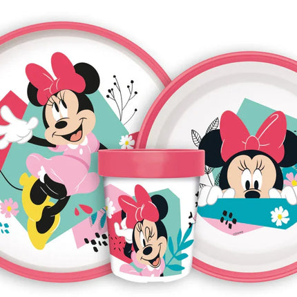 Disney Minnie Being More csúszásmentes étkészlet, micro műanyag szett