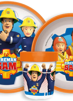 Sam a tűzoltó Rescue Mission csúszásmentes étkészlet, micro műanyag szett