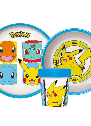 Pokémon csúszásmentes étkészlet, micro műanyag szett