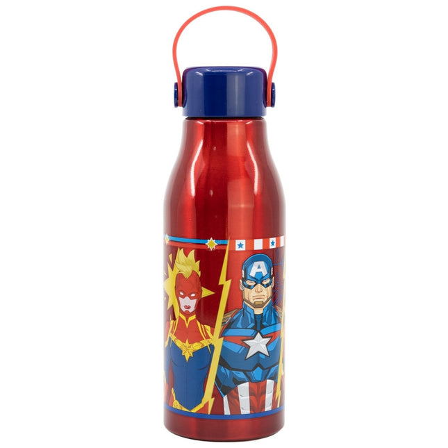 Bosszúállók Invincible Force Flexi alumínium kulacs csavaros kupakkal, akasztóval 760 ml