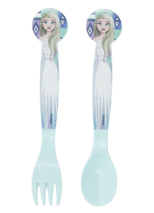 Disney Jégvarázs Ice Magic műanyag evőeszköz készlet - 2 darabos
