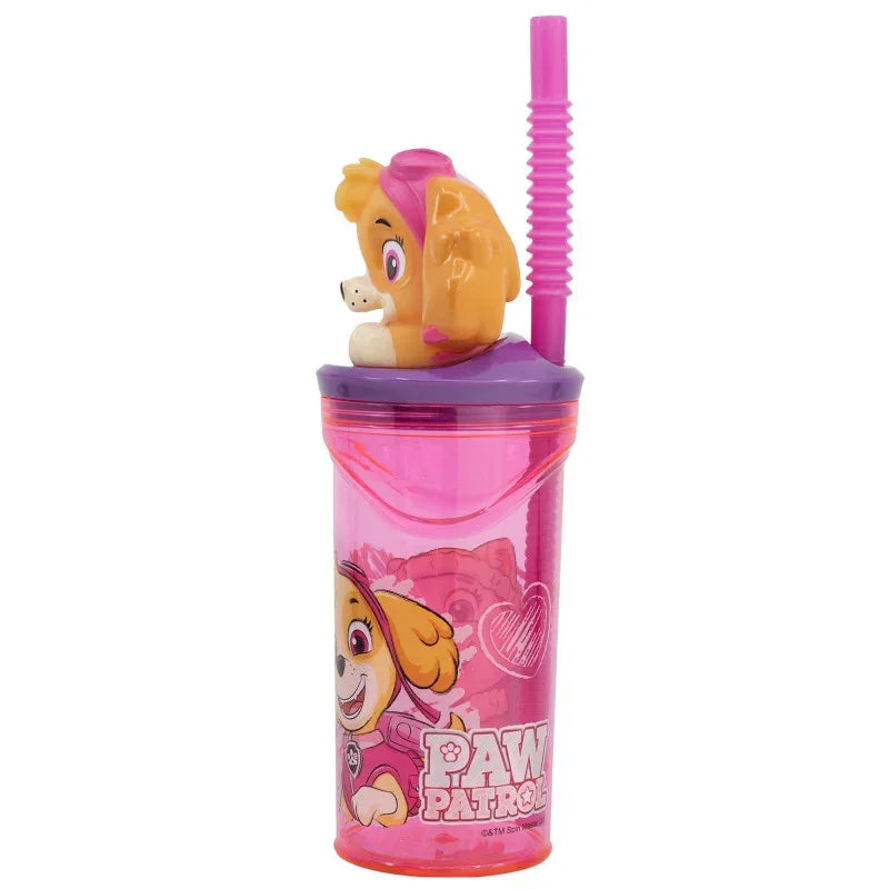Mancs Őrjárat Sketch 3D Figurine szívószálas pohár 360 ml