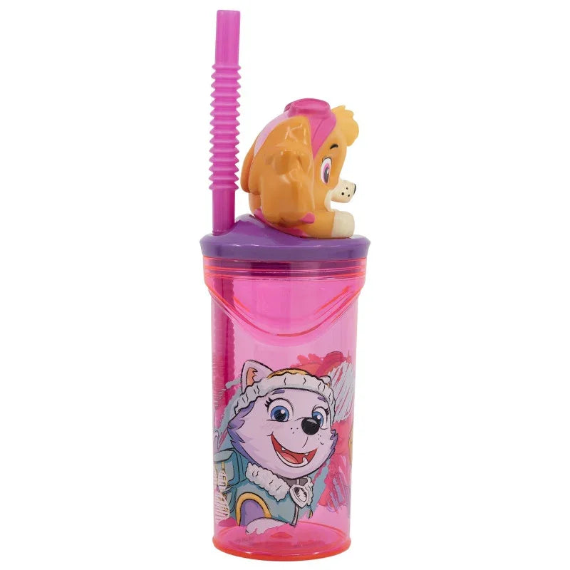 Mancs Őrjárat Sketch 3D Figurine szívószálas pohár 360 ml