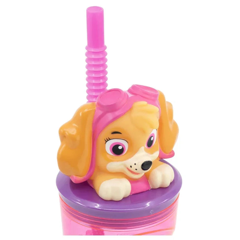Mancs Őrjárat Sketch 3D Figurine szívószálas pohár 360 ml