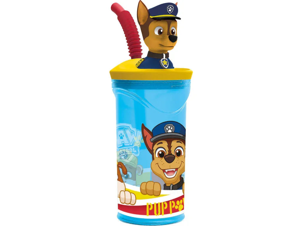 Mancs Őrjárat Pup Power 3D Figurine szívószálas pohár 360 ml