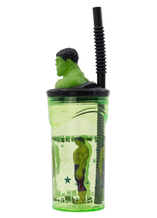 Bosszúállók Invincible Force Hulk 3D Figurine szívószálas pohár 360 ml
